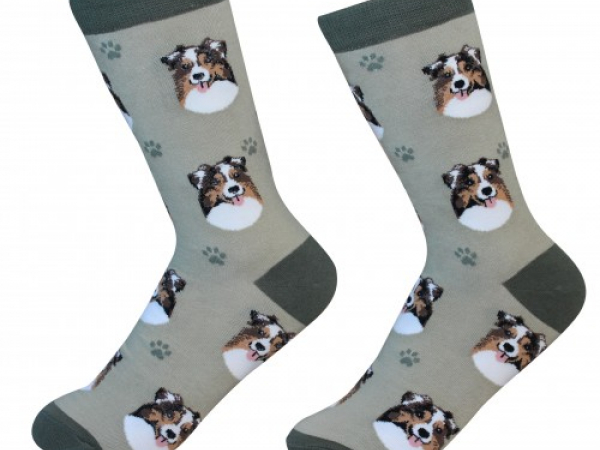 australian shepherd dog socks cranberry corners gift shop dahlonega georgia
