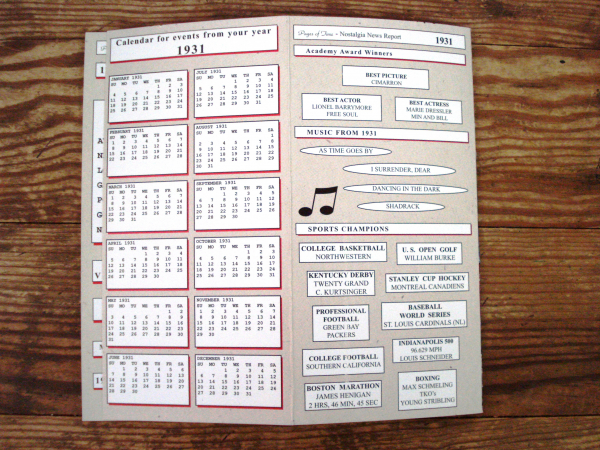Cranberry Corners Gift Shop Dahlonega Pages of Time Birthday Year Card