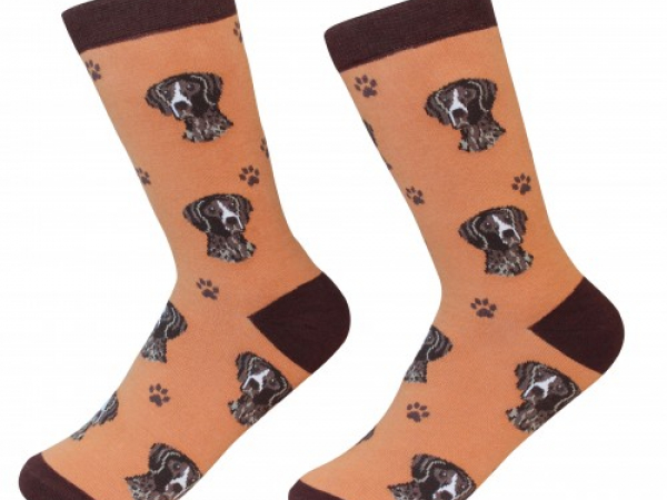 German Short Haired POinter Dog Sock Cranberry Corners Gift Shop Dahlonega Georg