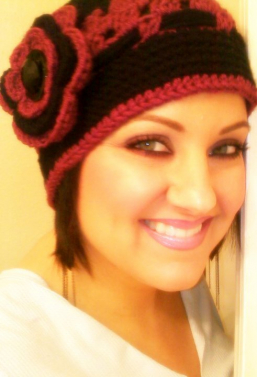 Cranberry Corners Customer Photo | Handmade Crochet Flapper Hat