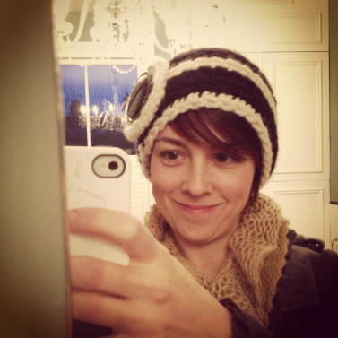 Cranberry Corners Customer Photo | Handmade Crochet Flapper Hat