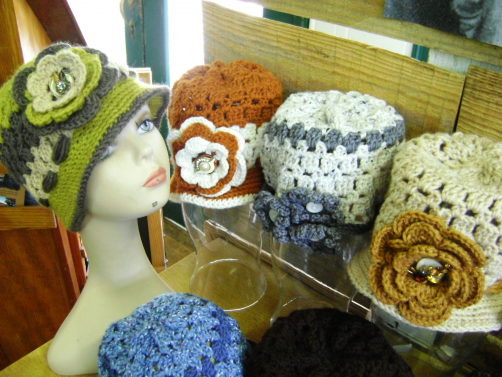 Cranberry Corners Handcrafted Gifts | Crochet Flapper Hats