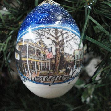 Dahlonega Souvenir | Egg Ornament