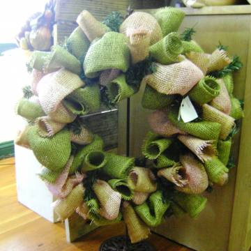 Burlap Wreath by Kranberry Kathy